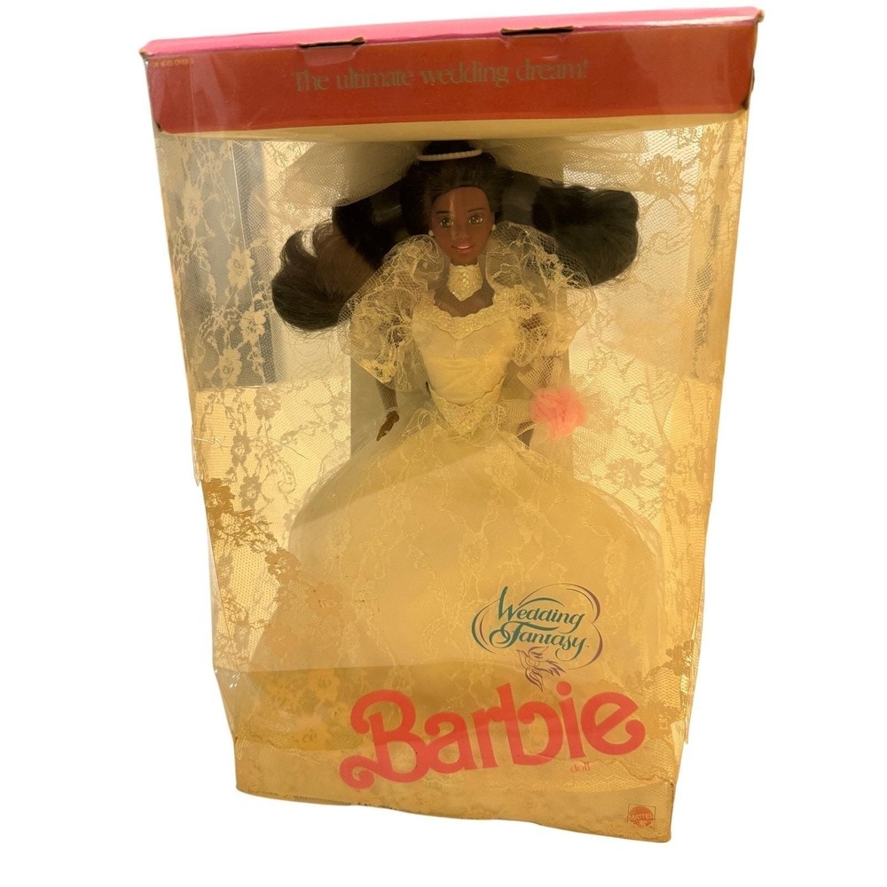 Vintage 1989 Wedding Fantasy Barbie Doll Mattel Bridal Themed‎ Collection Black